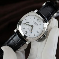 Đồng Hồ Panerai Luminor Bitempo PAM01367 Chế Tác Mặt Trắng Dây Da Nhà Máy VS 40mm (2)