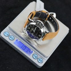 Đồng Hồ Panerai Luminor PAM904 Rep 11 Mặt Đen Dây Da Nâu Xưởng VS 42mm (2)