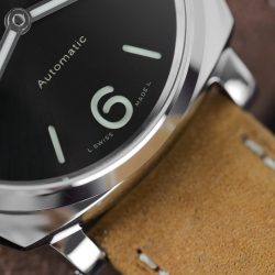 Đồng Hồ Panerai Luminor PAM904 Rep 11 Mặt Đen Dây Da Nâu Xưởng VS 42mm (2)