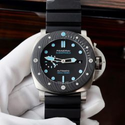 Đồng Hồ Panerai Replica 11 Submersible Bmg-Tech PAM00799 Mặt Đen Dây Cao Su Xưởng VS 47mm (2)