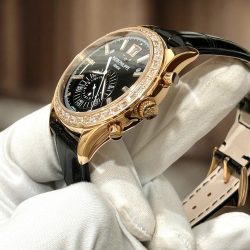 Đồng Hồ Patek Philippe Complications 5961 Replica 11 Mặt Đen Dây Da Nhà Máy TW 40 (2)
