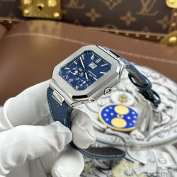 Đồng Hồ Patek Philippe Cubitus 5822P Replica 11 Mặt Xanh Dương Bộ Máy Calibre 240 Super Clone 45mm (1)