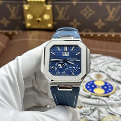 Đồng Hồ Patek Philippe Cubitus 5822P Replica 11 Mặt Xanh Dương Bộ Máy Calibre 240 Super Clone 45mm (1)