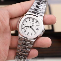 Đồng Hồ Patek Philippe Nautilus 5711 Chế Tác Mặt Trắng Máy Khắc Nhà Máy BBF 40mm (2)