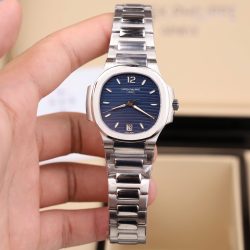 Đồng Hồ Patek Philippe Nautilus 7118 Fake 1 1 Mặt Xanh Dương Máy Cơ Thụy Sỹ Nhà Máy GR 35 (2)