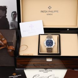 Đồng Hồ Patek Philippe Nautilus 7118 Fake 1 1 Mặt Xanh Dương Máy Cơ Thụy Sỹ Nhà Máy GR 35 (2)