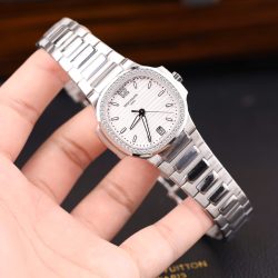 Đồng Hồ Patek Philippe Nautilus 7118 Fake 11 Mặt Trắng Máy Cơ Thụy Sỹ Nhà Máy GR 35 (2)