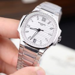 Đồng Hồ Patek Philippe Nautilus 7118 Fake 11 Mặt Trắng Máy Cơ Thụy Sỹ Nhà Máy GR 35 (2)