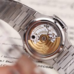 Đồng Hồ Patek Philippe Nautilus 7118 Fake 11 Mặt Xám Viền Đính Đá CZ Nhà Máy GR 35 (2)