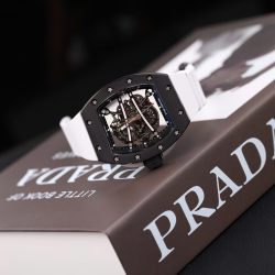 Đồng Hồ Richard Mille RM61-01 Chế Tác Vỏ Gốm Đen Dây Cao Su 50.2x42.7mm (2)
