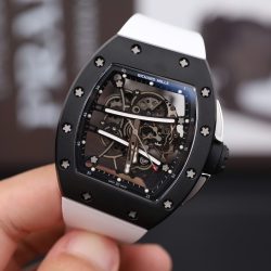 Đồng Hồ Richard Mille RM61-01 Chế Tác Vỏ Gốm Đen Dây Cao Su 50.2x42.7mm (2)