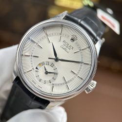 Đồng Hồ Rolex Cellini Dual Time 50529 Replica 11 Mặt Trắng Máy Cơ Thụy Sỹ Nhà Máy KZ 39mm (2)