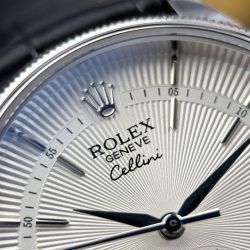 Đồng Hồ Rolex Cellini Dual Time 50529 Replica 11 Mặt Trắng Máy Cơ Thụy Sỹ Nhà Máy KZ 39mm (2)