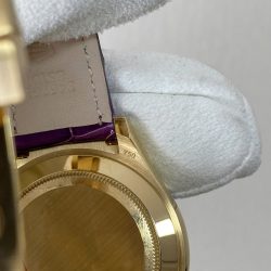 Đồng Hồ Rolex Cosmograph Daytona Màu Tím Chế Tác Vàng Nguyên Khối 18K + Đá Quý Tự Nhiên 40mm (2)