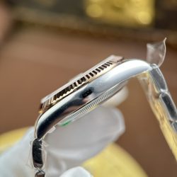 Đồng Hồ Rolex DateJust Chế Tác Mặt Nâu Họa Tiết Vi Tinh Dây Oyster Xưởng AR 36mm (2)