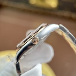 Đồng Hồ Rolex DateJust Chế Tác Mặt Nâu Họa Tiết Vi Tinh Dây Oyster Xưởng AR 36mm (2)