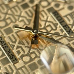 Đồng Hồ Rolex DateJust Replica 11 Mặt Vàng Họa Tiết Vi Tinh Dây Oyster Xưởng AR 36mm (2)