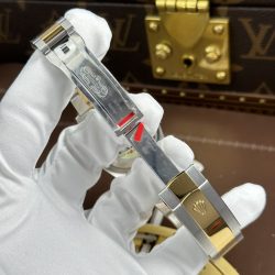 Đồng Hồ Rolex DateJust Replica 11 Mặt Vàng Họa Tiết Vi Tinh Dây Oyster Xưởng AR 36mm (2)