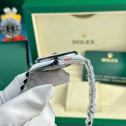 Đồng Hồ Rolex Day-Date Rep 11 Mặt Đen Cọc Số Đá Baguette Nặng 186 Grams Xưởng QF 40mm (2)