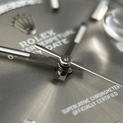 Đồng Hồ Rolex Day-Date Replica 11 Mặt Xám Cọc Số Dạ Quang Nặng 186 Grams Xưởng QF 40mm (2)