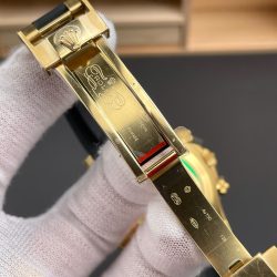 Đồng Hồ Rolex Daytona 116518 Replica 11 Mặt Vàng Champagne Dây Oysterflex Nhà Máy QF 40mm (2)