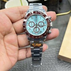 Đồng Hồ Rolex Daytona Chế Tác Mặt Xanh Bắng Cọc Số Chữ Ả Rập Nhà Máy QF 40mm (2)