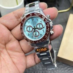 Đồng Hồ Rolex Daytona Chế Tác Mặt Xanh Bắng Cọc Số Chữ Ả Rập Nhà Máy QF 40mm (2)