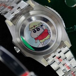 Đồng Hồ Rolex GMT-Master II Chế Tác Mặt Đen Viền Gốm Xanh Dây Jubilee Xưởng AR 40mm (2)