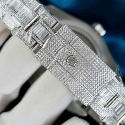 Đồng Hồ Rolex Sky-Dweller 336934 Mặt Xanh Dương Chế Tác Đính Full Đá Máy Cơ Tự Động 42mm (2)