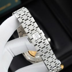 Đồng Hồ Audemars Piguet Rep Cao Cấp Royal Oak Frosted Gold 15454BC Mặt Đen Xưởng APS 37mm (2)