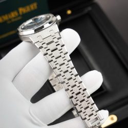 Đồng Hồ Audemars Piguet Replica 11 Royal Oak Frosted Gold 15454BC Mặt Xanh Dương Xưởng APS 37mm (2)