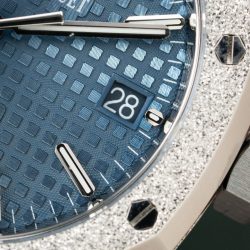 Đồng Hồ Audemars Piguet Replica 11 Royal Oak Frosted Gold 15454BC Mặt Xanh Dương Xưởng APS 37mm (2)