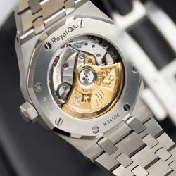 Đồng Hồ Audemars Piguet Replica 11 Royal Oak Frosted Gold 15454BC Mặt Xanh Dương Xưởng APS 37mm (2)
