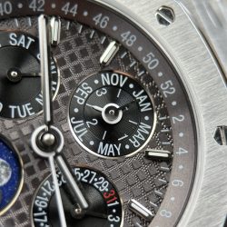 Đồng Hồ Audemars Piguet Replica 11 Royal Oak Perpetual Calendar 26574ST Mặt Xám 41mm (2)