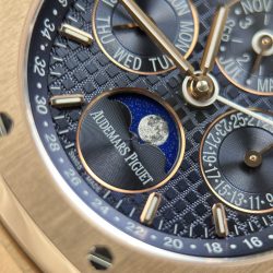 Đồng Hồ Audemars Piguet Royal Oak Perpetual Calendar 26574OR Chế Tác Mặt Xanh Lam Hoạ Tiết Grande Tapisserie 41mm (2)