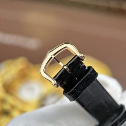 Đồng Hồ Cartier Ballon Blanc Rep 11 Nữ Mặt Xám Viền Đính Đá Nhà Máy AF 30mm (2)