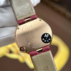 Đồng Hồ Cartier Ballon Blanc Replica 11 Nữ Máy Pin Dây Da Nhà Máy AF 30mm (2)