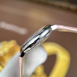 Đồng Hồ Cartier Ballon Bleu Rep 11 Nữ Màu Hồng Dây Da Nhà Máy AF 33mm (2)