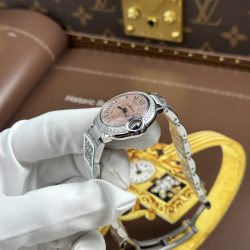 Đồng Hồ Cartier Ballon Bleu W4BB0037 Rep Cao Cấp Mặt Hồng Dây Kim Loại Xưởng AF 33mm (2)