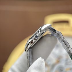 Đồng Hồ Cartier Panthere Small Model Replica 11 Nữ Mặt Xanh Dương Viền Đính Đá 23x30mm (2)