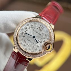 Đồng Hồ Cartier Replica 11 Ballon Bleu De Cartier WJBB0033 Nữ Đính Đá Xưởng AF 33mm (2)