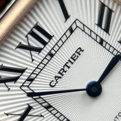 Đồng Hồ Cartier Tank Louis Fake 11 Mặt Trắng Vỏ Mạ Vàng Hồng 27.8x38 (2)