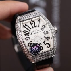 Đồng Hồ Franck Muller V32 Replica 11 Màu Đen Máy Pin Thụy Sỹ Nhà Máy ABF 36mm (2)