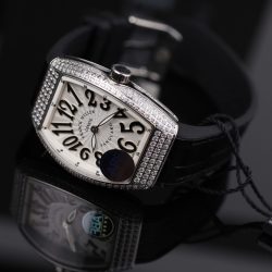 Đồng Hồ Franck Muller V32 Replica 11 Màu Đen Máy Pin Thụy Sỹ Nhà Máy ABF 36mm (2)