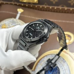 Đồng Hồ IWC Ingenieur Rep Cao Cấp Màu Đen Máy Cơ Thuỵ Sỹ Xưởng V7 40mm (2)