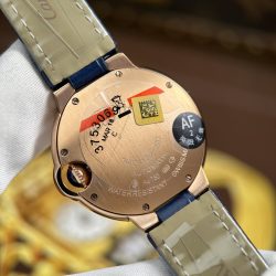 Đồng Hồ Nữ Cartier Ballon Bleu WGBB0052 Replica 11 Mặt Đính Đá Dây Da Nhà Máy AF 33mm (2)