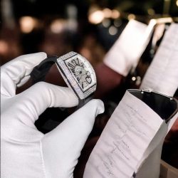 Đồng Hồ Nữ Chế Tác Franck Muller V32 Vanguard Lady Heart Màu Đen Đính Kim Cương Moissanite 36mm (2)