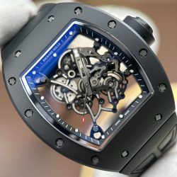 Đồng Hồ Richard Mille RM055 Chế Tác Màu Đen Vỏ Gốm Nhà Máy ZF 49.9×42 (2)