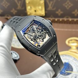 Đồng Hồ Richard Mille RM055 Chế Tác Màu Đen Vỏ Gốm Nhà Máy ZF 49.9×42 (2)