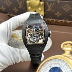 Đồng Hồ Richard Mille RM055 Replica 11 Vỏ Gốm Đen Viền Màu Đồng Xưởng ZF 49.9×42 (2)